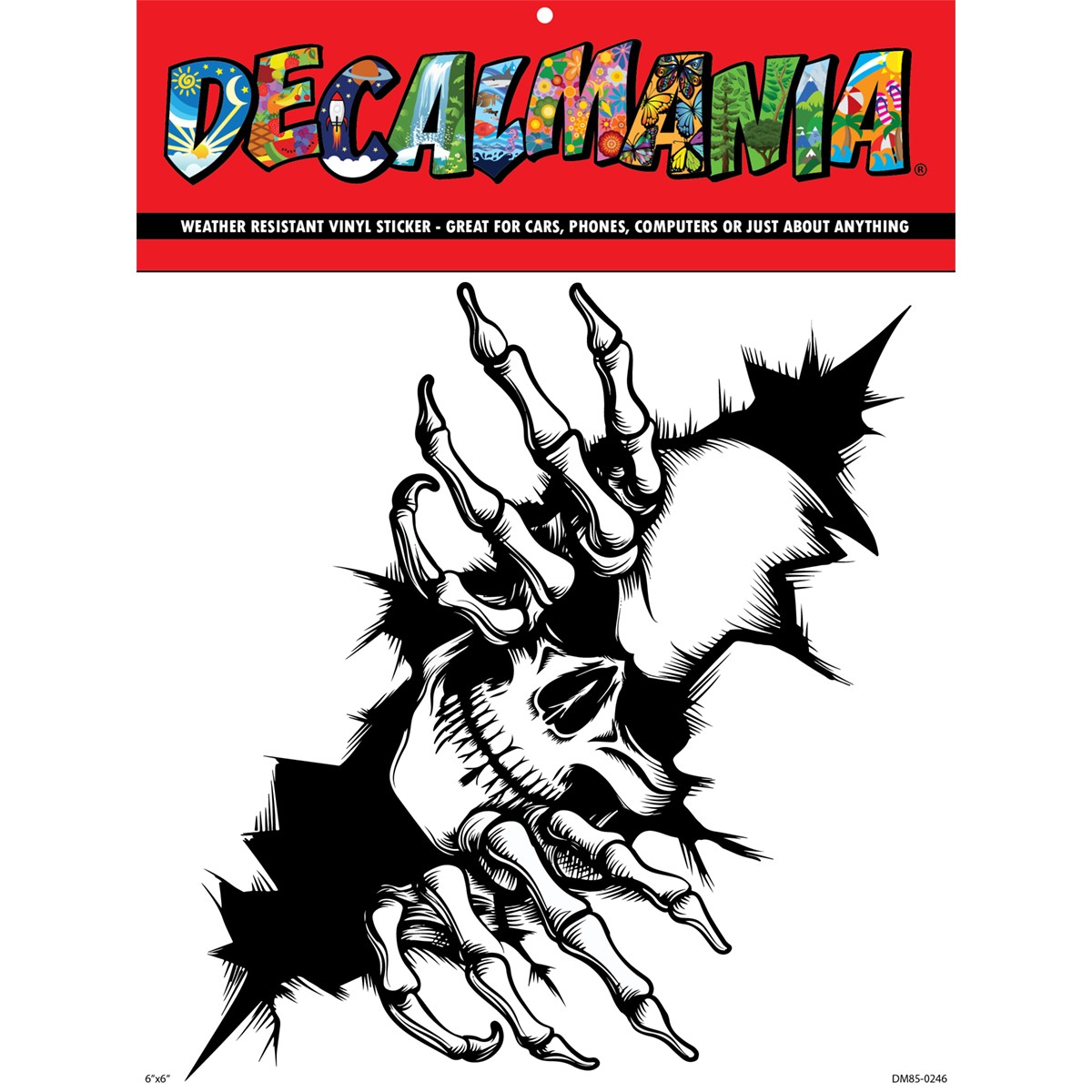 DecalMania - Skull Tear 1PK 6in