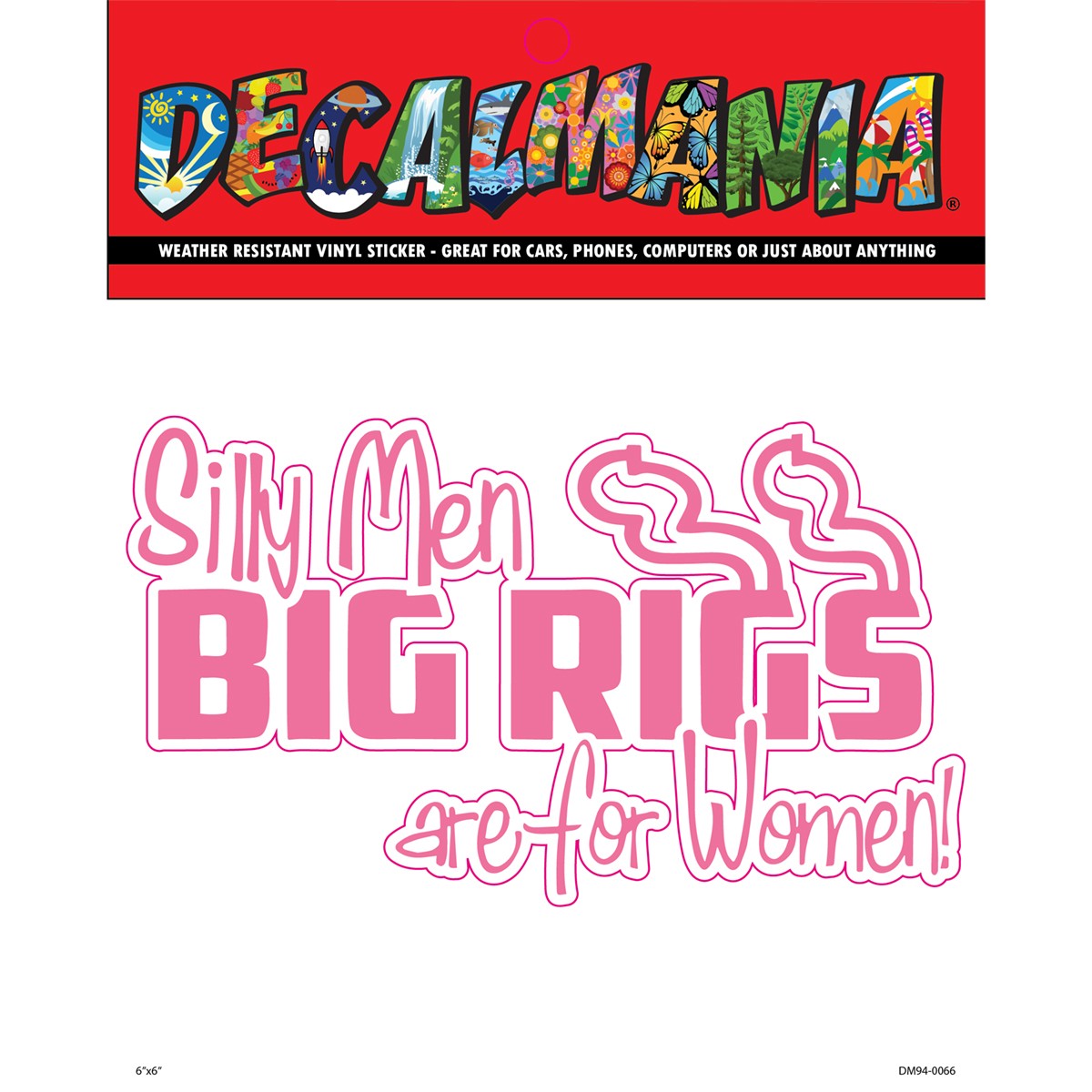 DecalMania - Silly Men Big Rigs 1PK 6in