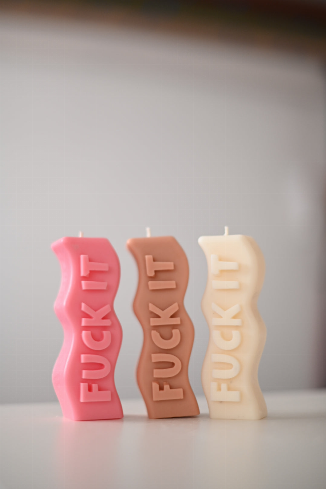 F*ck It Mini Candle Collection - White (HomeTown)