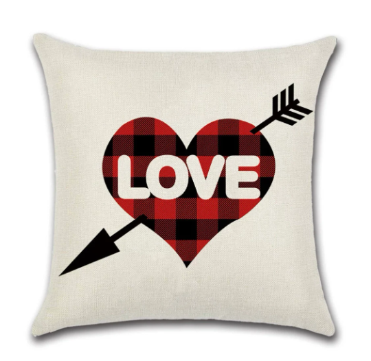 Valentines Day Throw Pillow Covers - 18"x18" 3