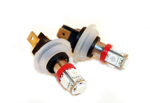 Miniature High Output SMD 5 LED Bulbs BA9s Red