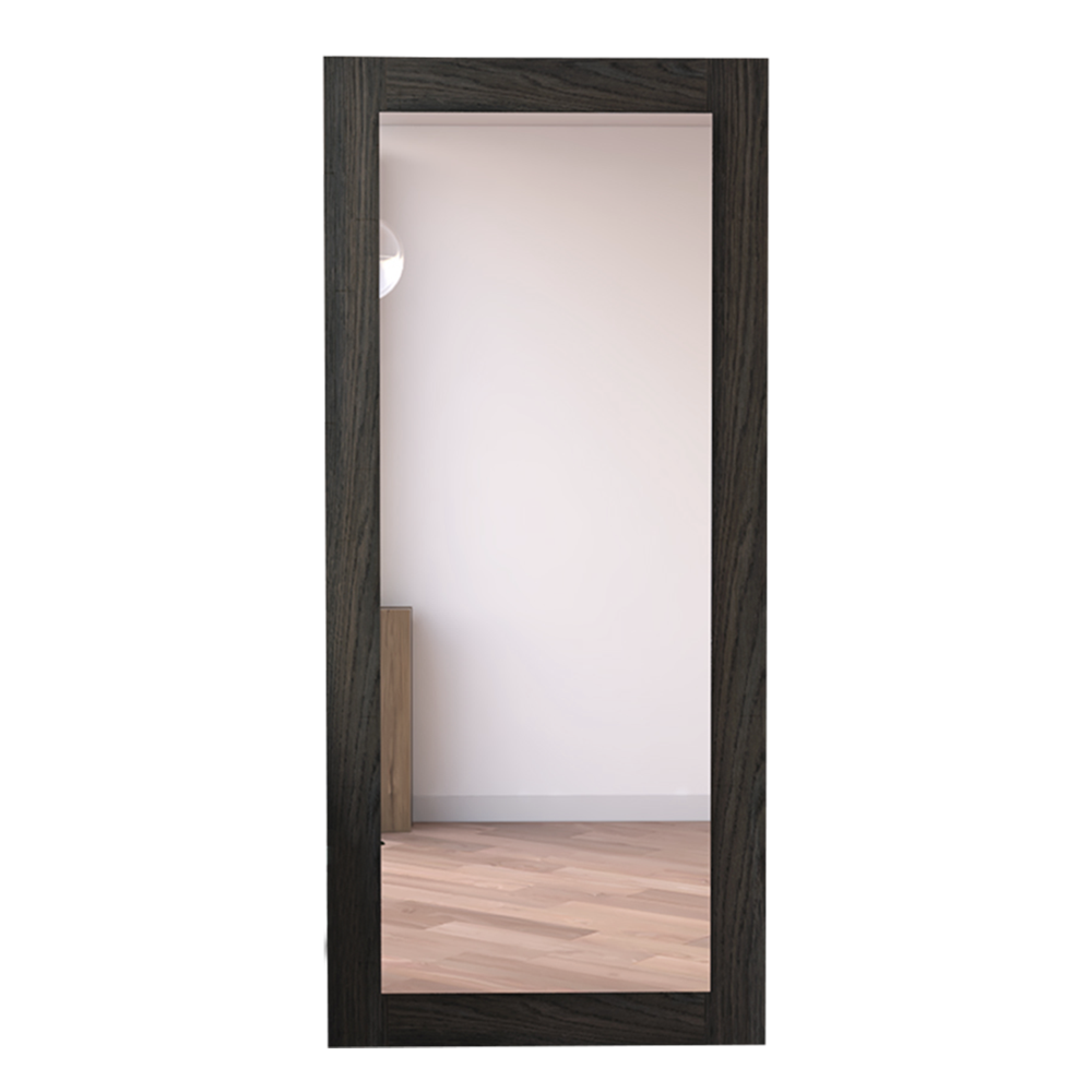 DEPOT E-SHOP Mirro Ness, Wooden Frame Mirror,Espresso, For Bathroom