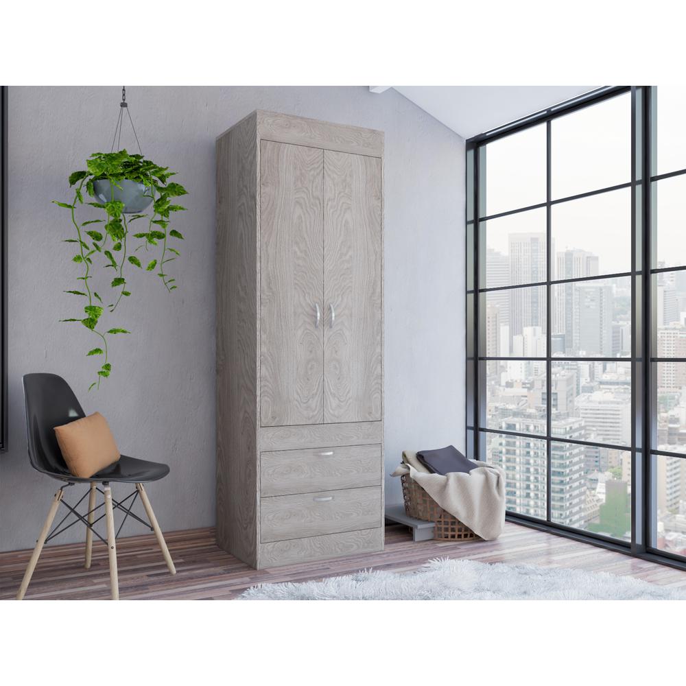 Portugal Armoire Light Gray