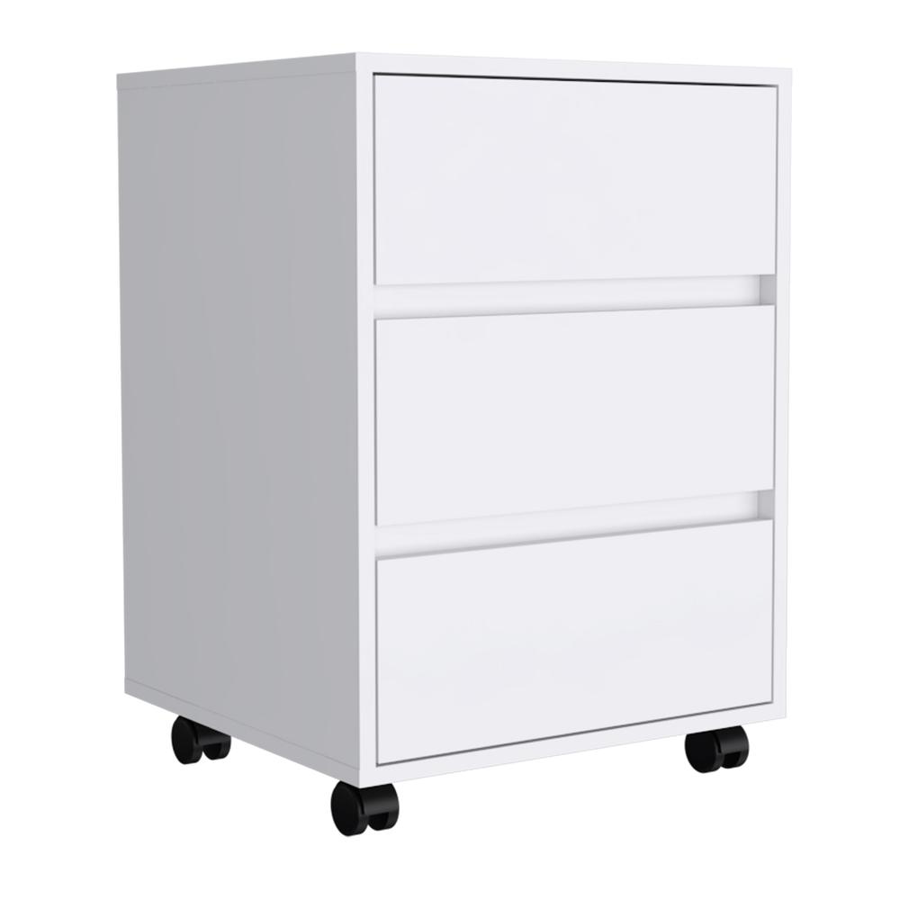 Ibero 3 Drawer Filing Cabinet - White