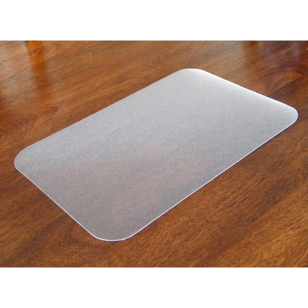 Desktex Antimicrobial Desk Mat - Rectangle - 36" Width x 20" Depth - Polyvinyl Chloride (PVC) - Clear
