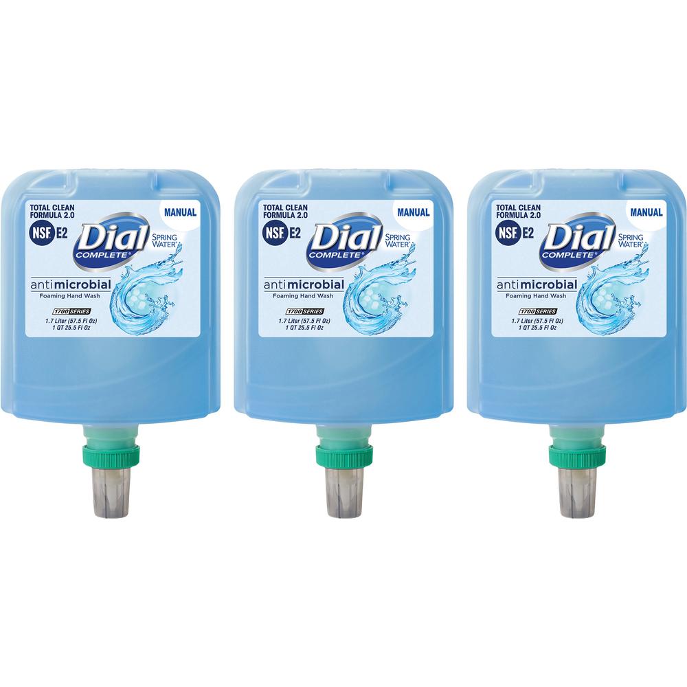 Dial Complete Antimicrobial Foaming Hand Wash - Spring Water Scent - 57.5 fl oz (1700.5 mL) - Bacteria Remover - Hand, Healthcar