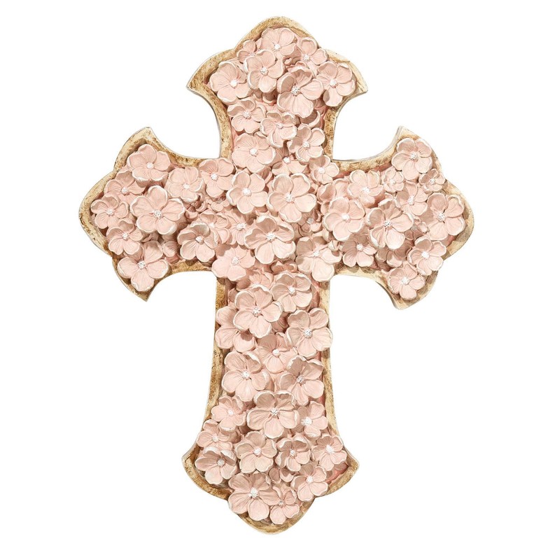 12"Cross Wall Floral 