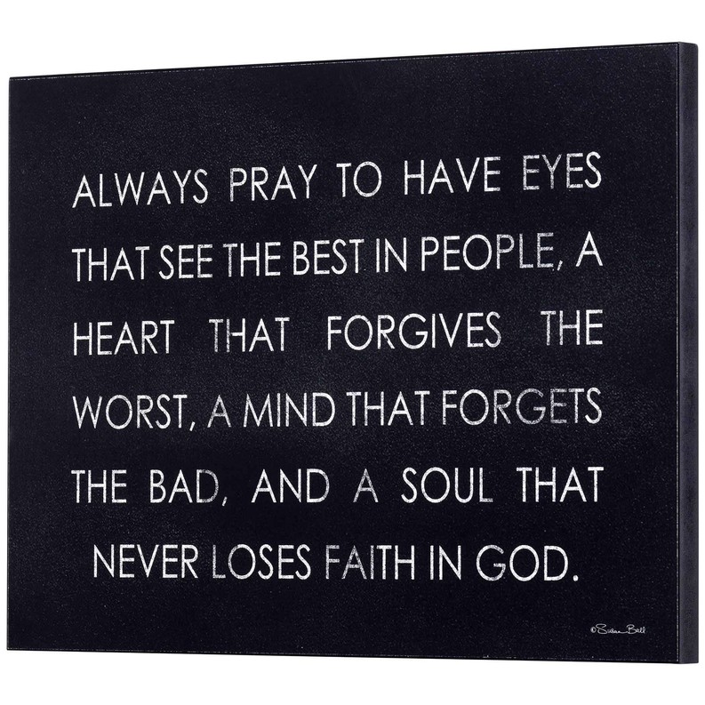 Always Pray To Have Eyes Wall Plaque