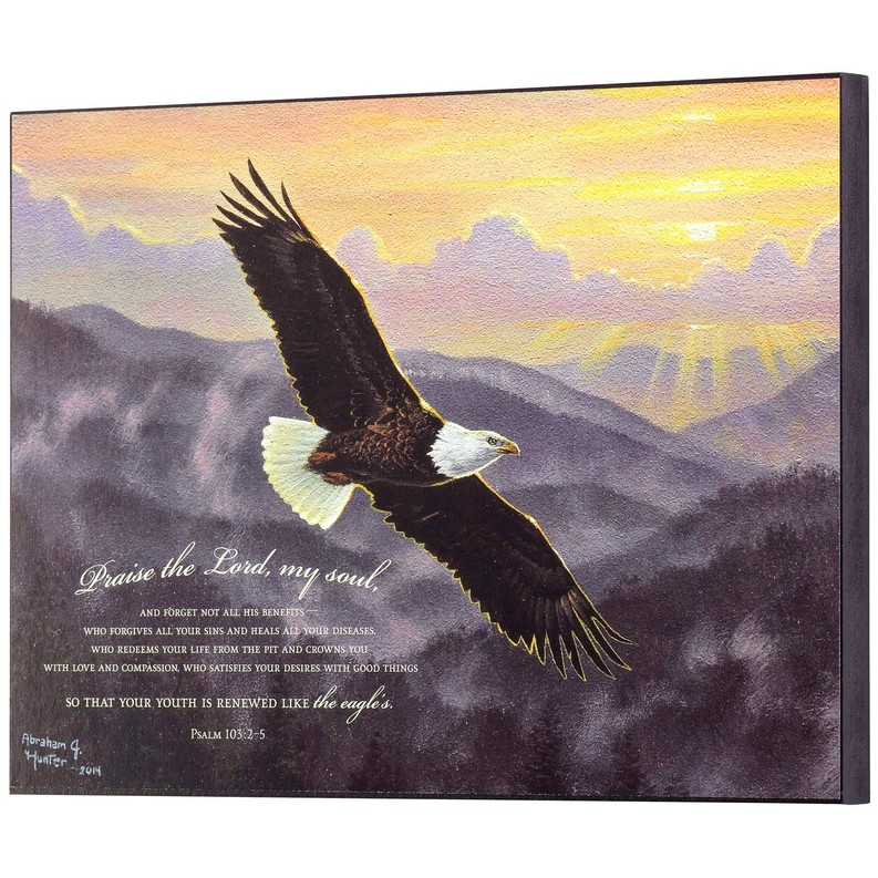 Bald Eagle Psalm 103:2-5 Wall Plaque