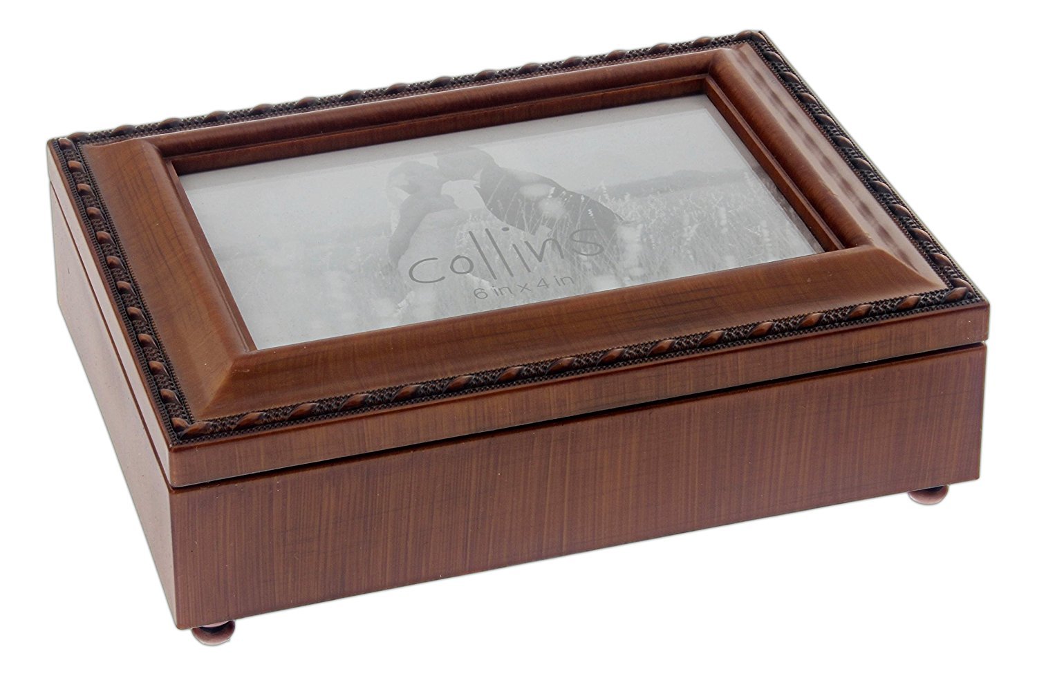 Blank Traditional Wood Grain Music Box Without Print