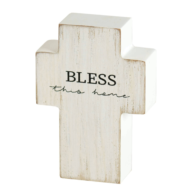 Bless This Home Tabletop Cross