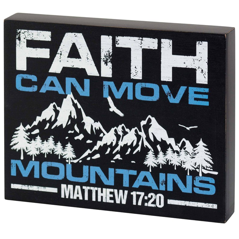 Faith Can Move Mountains Tabletop Wall