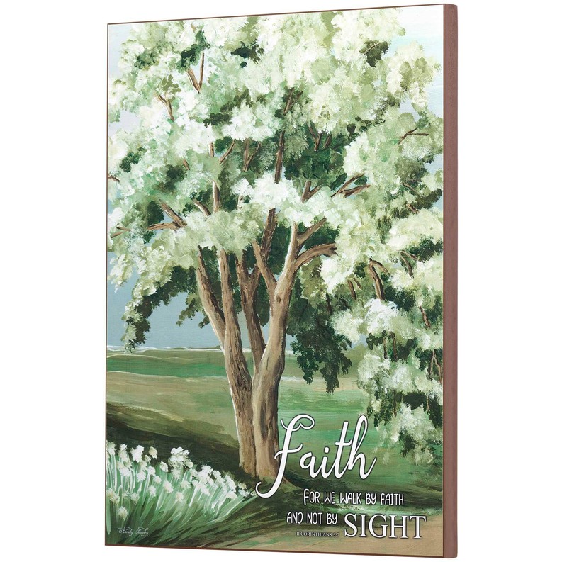 Faith For We Walk Wall Plaque