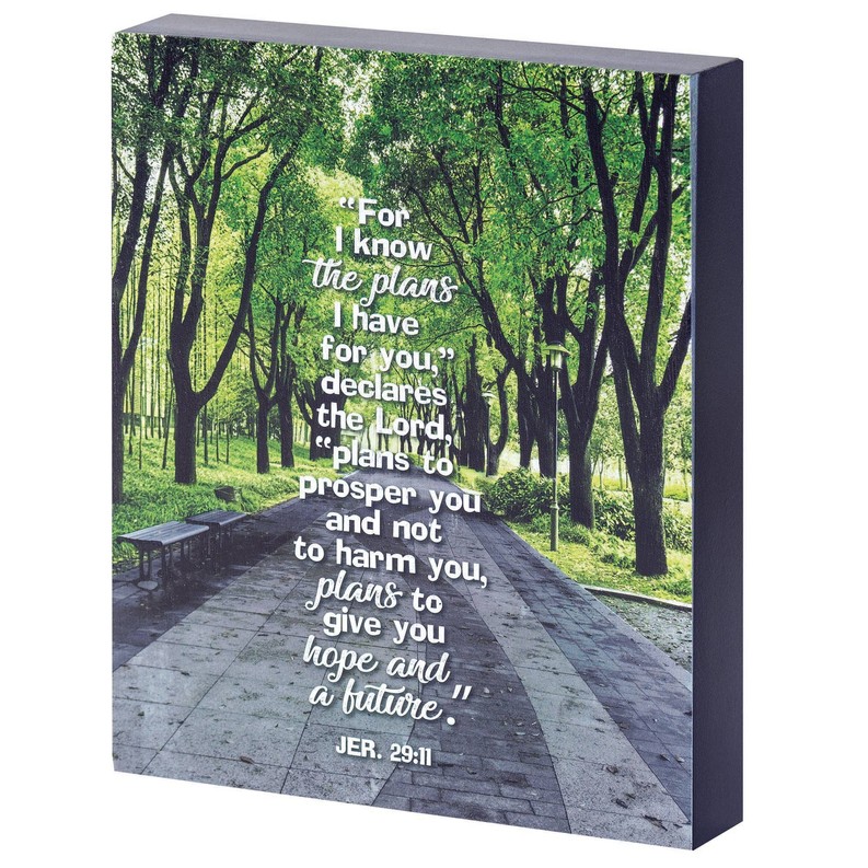 For I Know The Plan Tabletop Wall Plaque