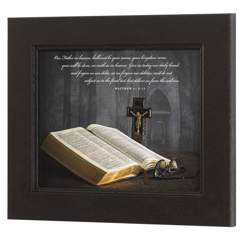 Framed Wall Art Bible Our Father Heaven