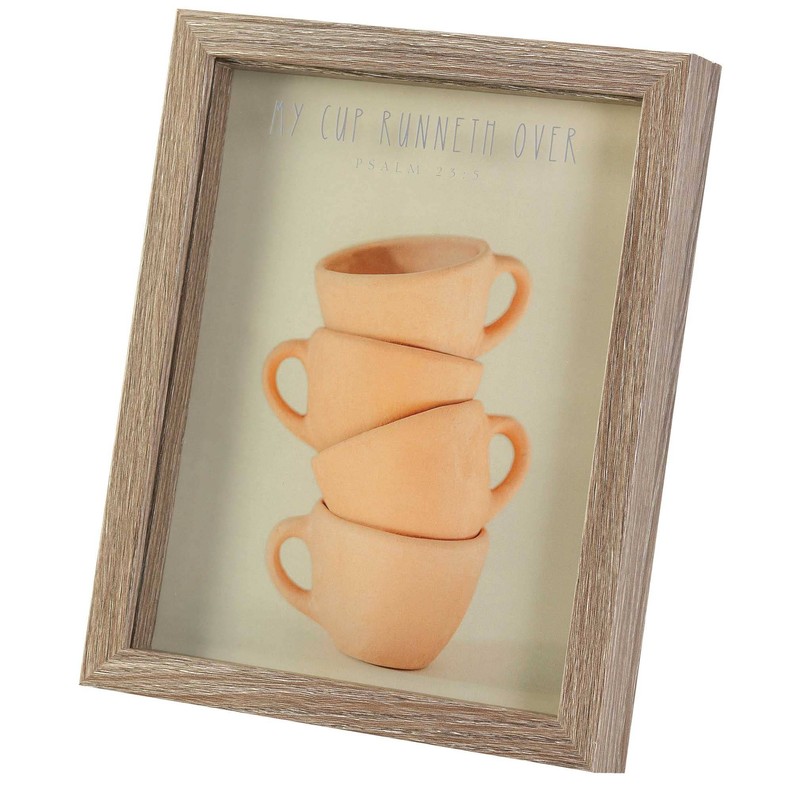Framed Wall Art Cup Runneth Over Ps. 23:5