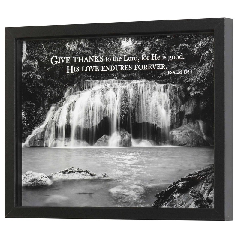Framed Wall Art Give Thanks To The Lord