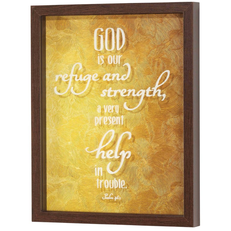 Framed Wall Art God Is Refuge Ps. 46:1