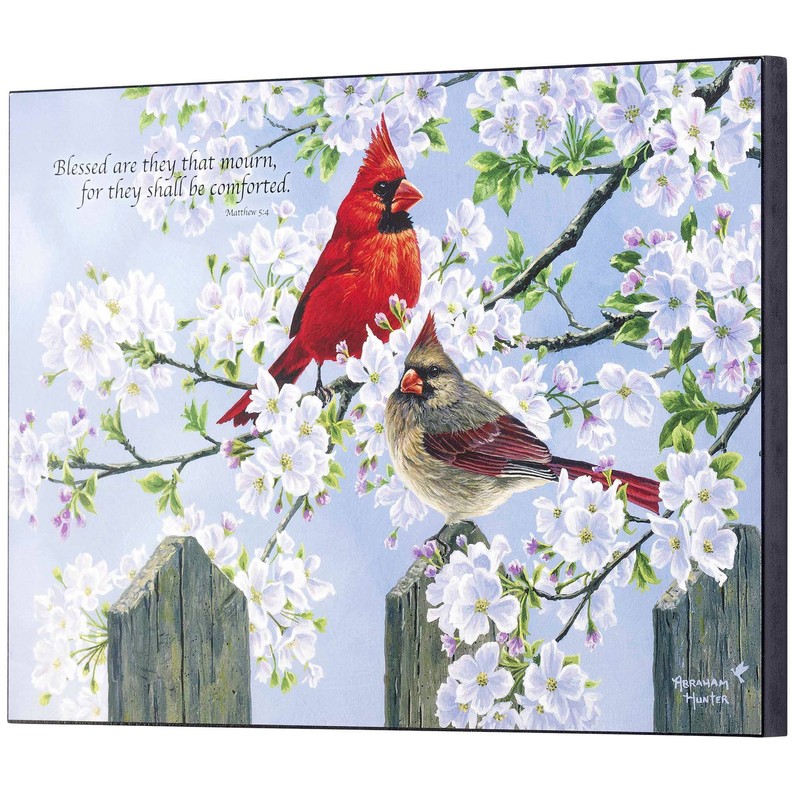 Glorious Morning Cardinals Wall Plaque