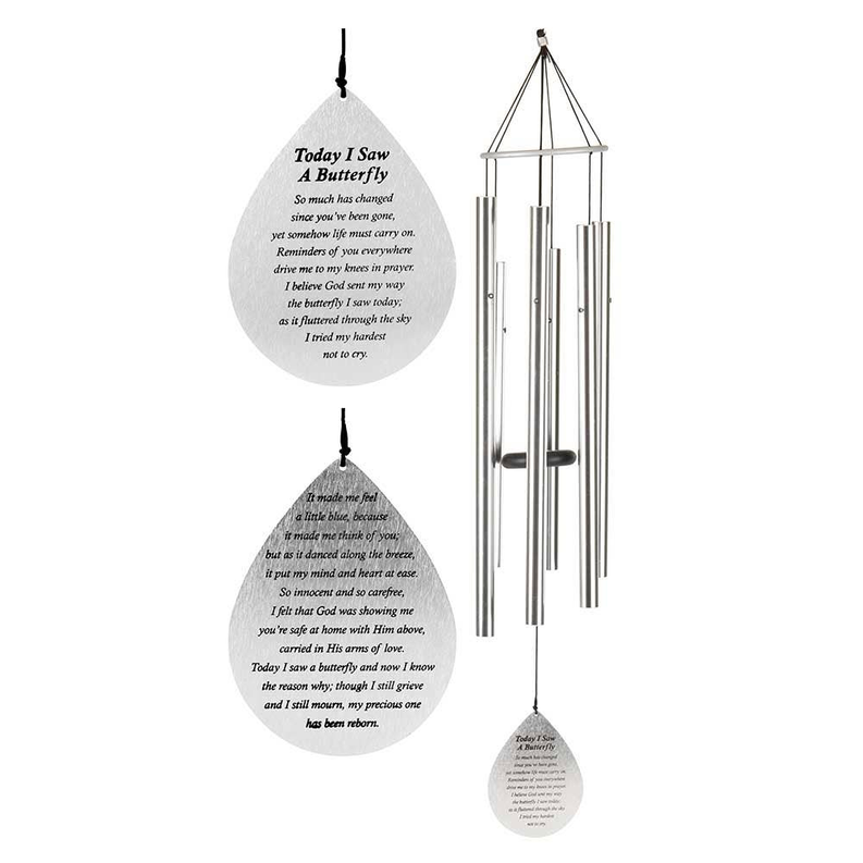I Saw A Butterfly Aluminium Wind Chime