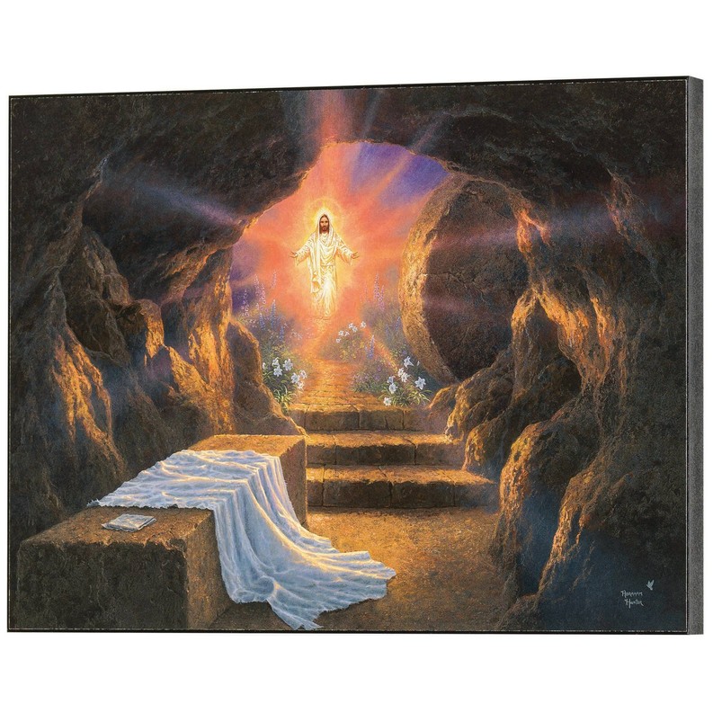 Jesus At The Tomb Wall Plaque