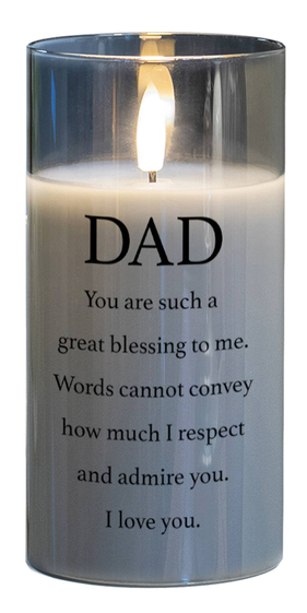 Led Candle Dad You Are Blessing 6In 