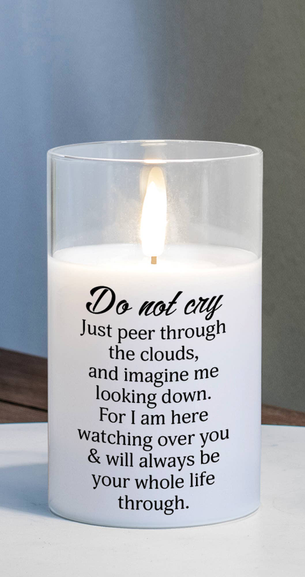 Led Candle Do Not Cry Just 5In 