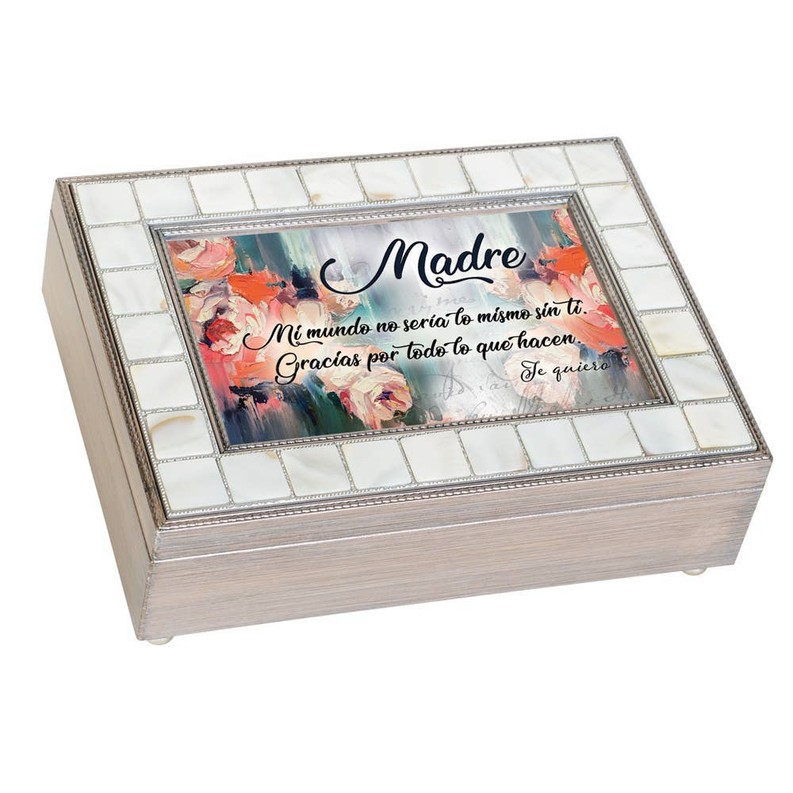 Madre / Mother Brushed Pearl Music Box