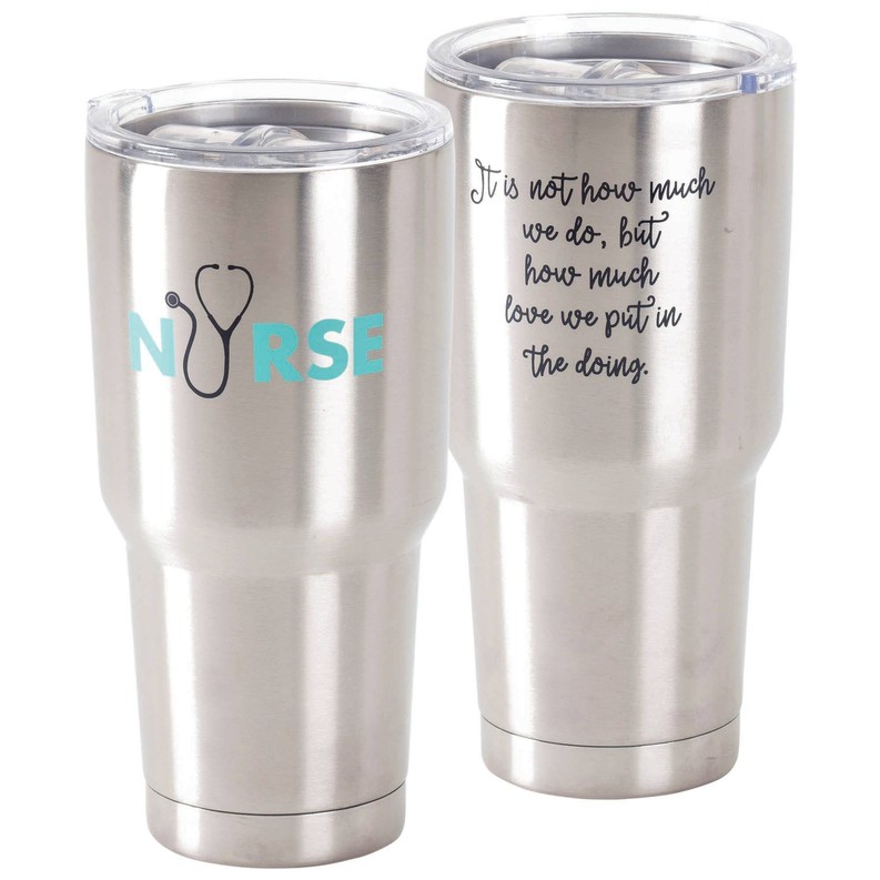 Nurse Quote Stainless Steel Tumbler 
