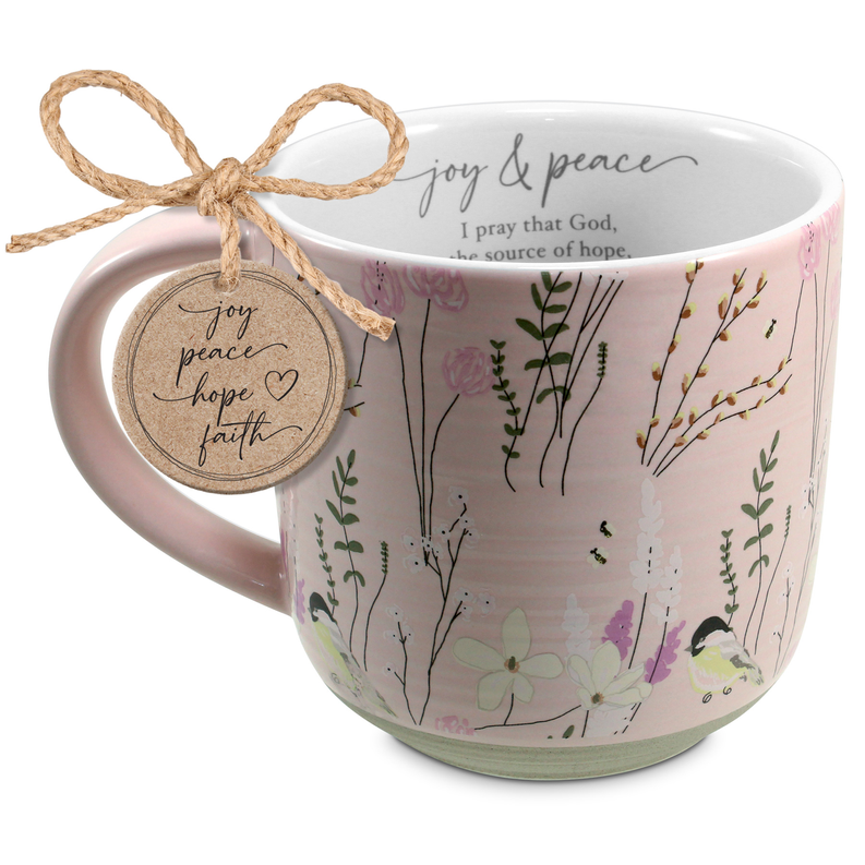 Coffee Mug Spring Garden Joy Peace 18 Oz