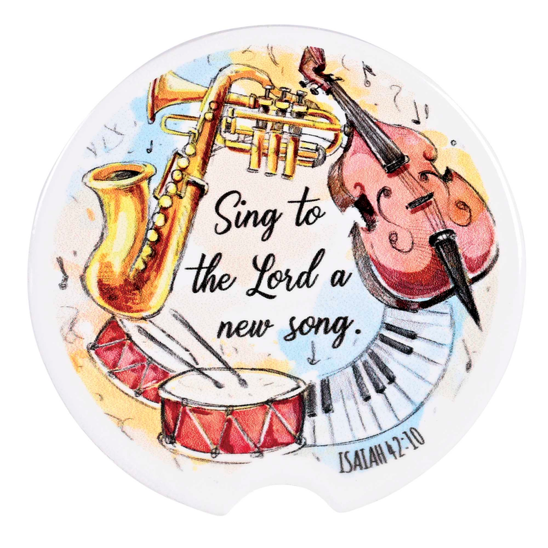 Car Coasters Sing To The Lord 2 Pk