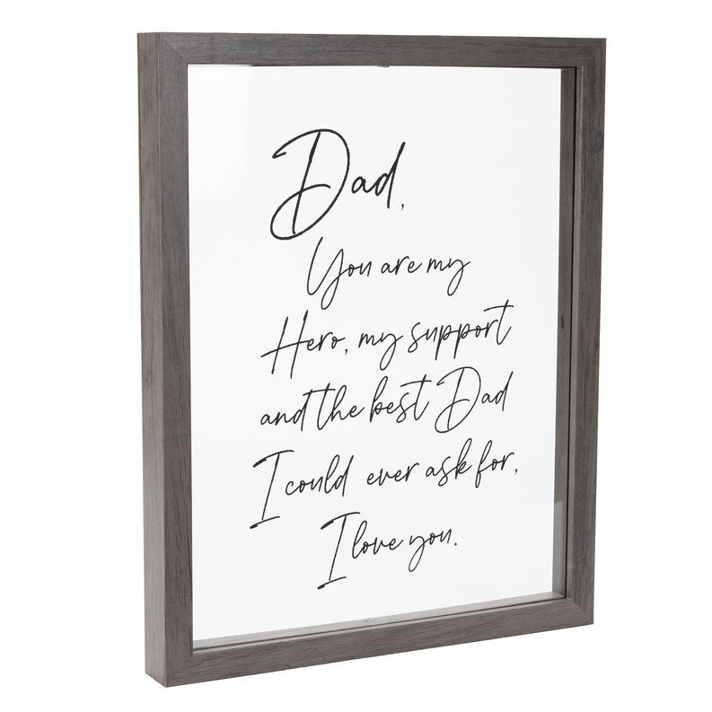 Framed Wall Art Dad, You Are My Hero