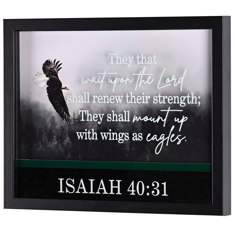 Framed Wall Art Eagle Isaiah 40:31
