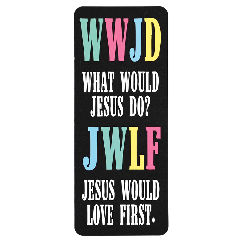 Bookcard WWJD Jesus Would Love First