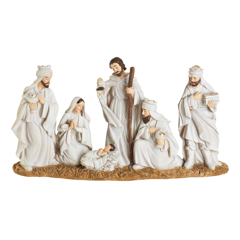 1-Piece Nativity White 5.625in