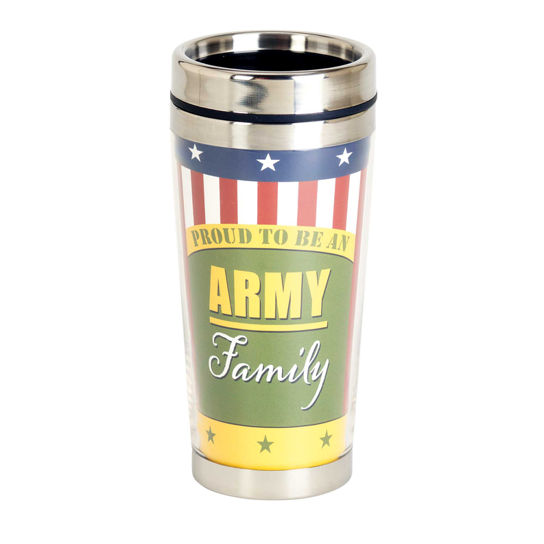 Travel Mug Proud Army Family