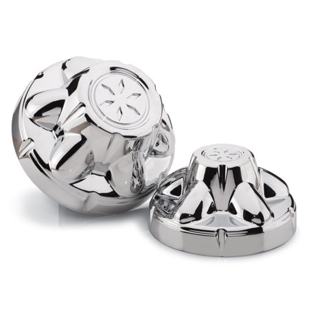 CHROME PLATED ABS TRAILER HUB COVERS