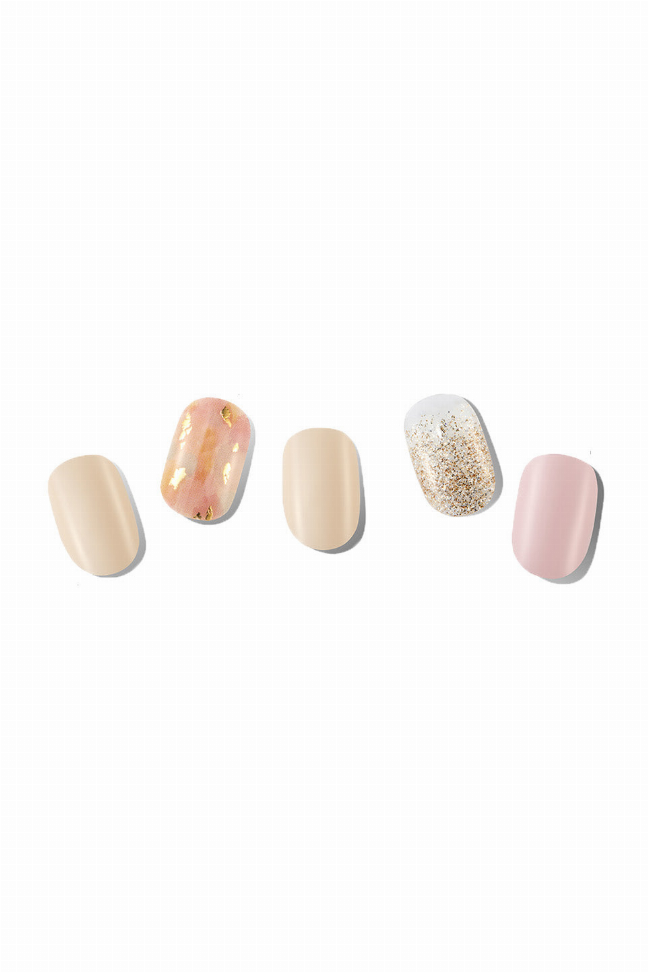 100% Real Nail Polish Strips By Baanhada - One-Size Sweet Candy