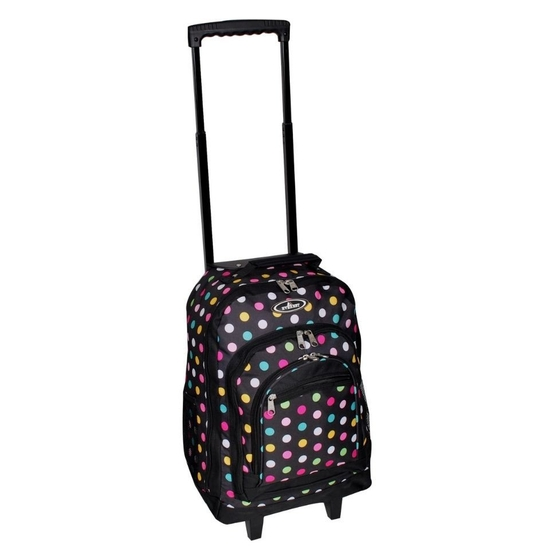 Wheeled Backpack Withpattern - Polka Dot
