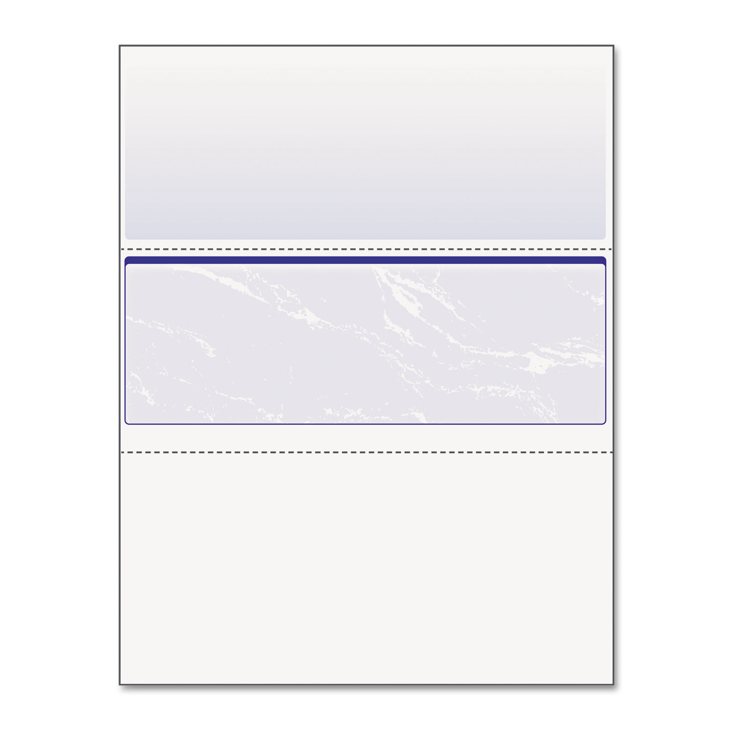 DocuGard Security Blue Marble Business Checks with 11 Features to Prevent Fraud - Letter - 8 1/2" x 11" - 24 lb Basis Weight - S