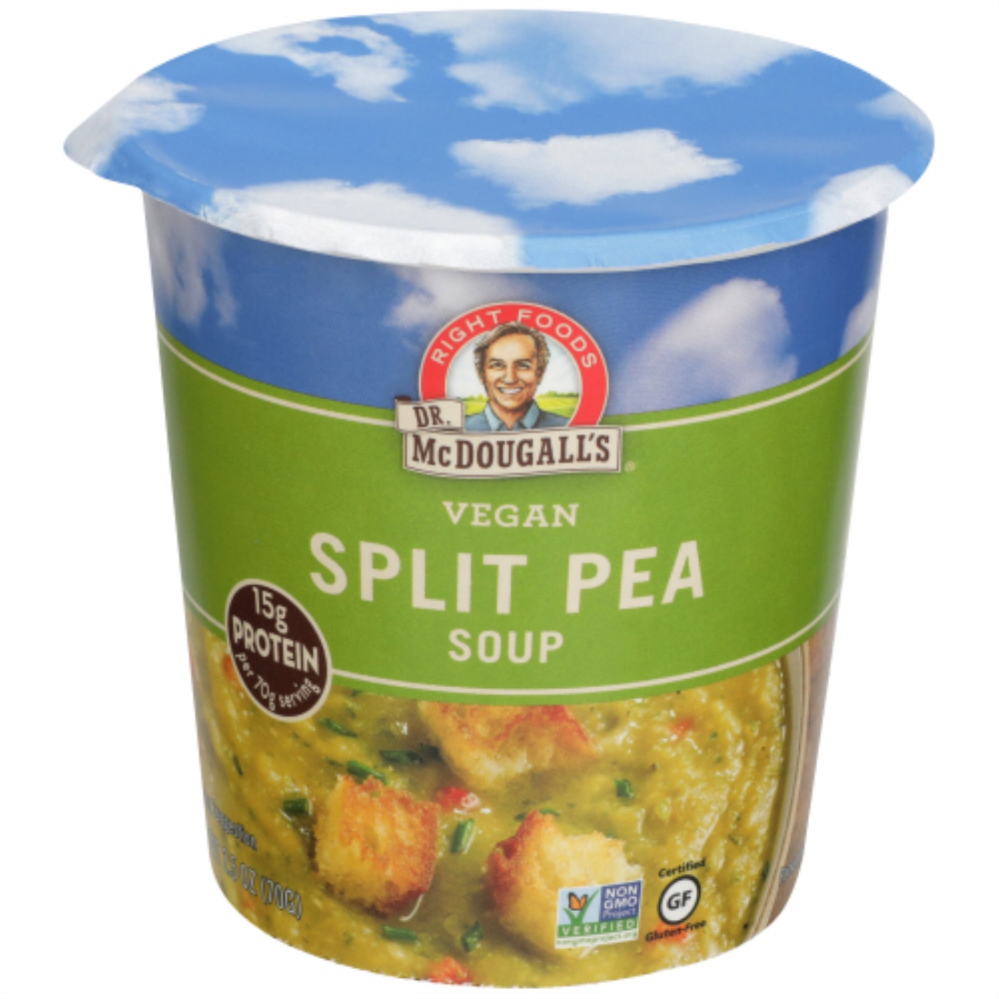 Dr. McDougall's Split Pea Big Soup Cup (6x2.5 Oz)