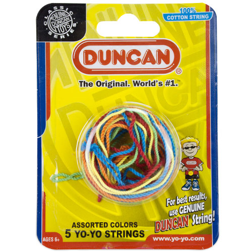Duncan YoYo Replacement Strings (Five Pack, Assorted Colors)