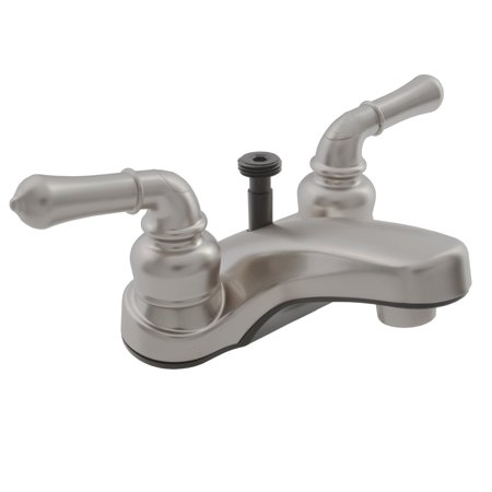 Classical RV Lavatory Faucet W/ Diverter - Brushed Satin Nickel