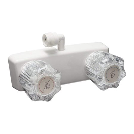 RV Shower Faucet For Exterior Shower Boxes - White