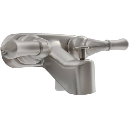 Classical RV Tub & Shower Diverter Faucet -Brushed Satin Nickel