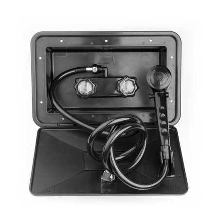 RV Exterior Shower Box Kit - Black