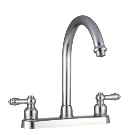 Non-Metallic Hi-Rise RV Kitchen Faucet - Brushed Satin Nickel