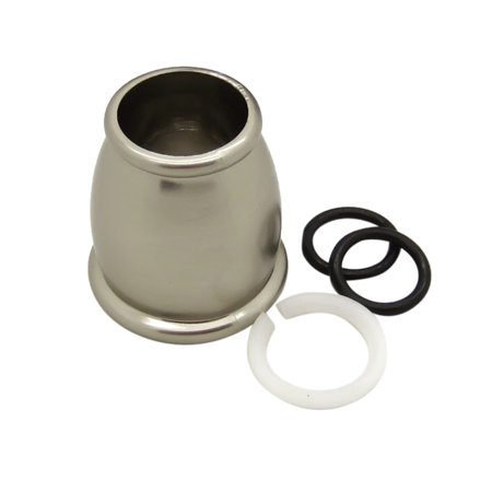 BELL SPOUT NUT AND RINGS REPLACEMENT KIT  BRUSHED SATIN NICKEL