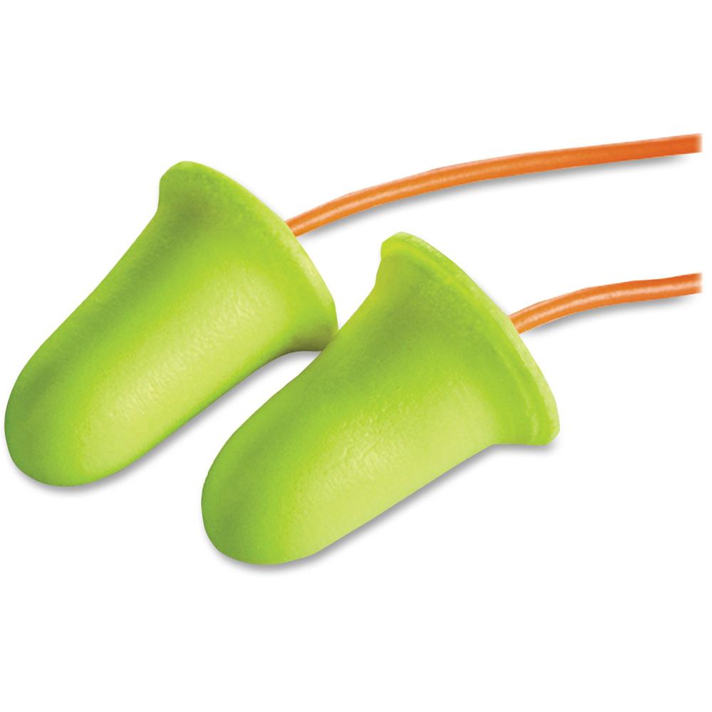 E-A-R soft FX Corded Earplugs - Disposable, Corded - Noise Protection - Foam, Polyurethane - Yellow - 200 / Box