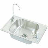 25 X 17 2 Hole Single Band Stainless Steel SINK *CELEBR